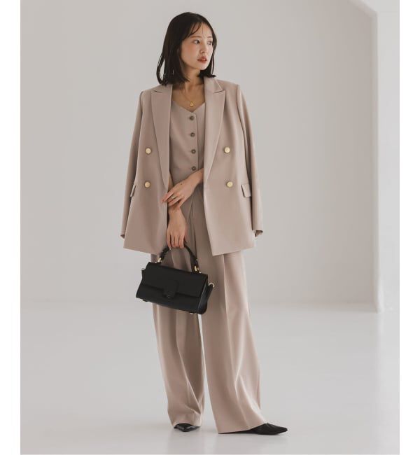 NOBLE「《セットアップ対応》フローツイルピークドラペルジャケット」|テーラードジャケット|