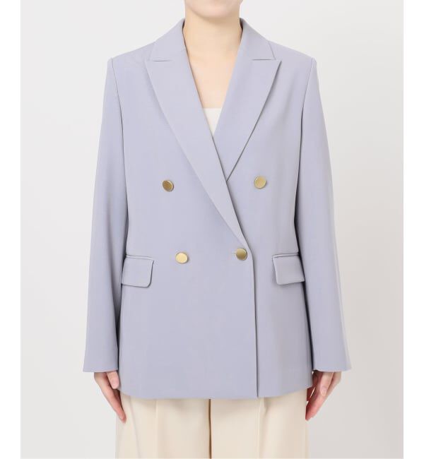 NOBLE「《セットアップ対応》フローツイルピークドラペルジャケット」|テーラードジャケット|