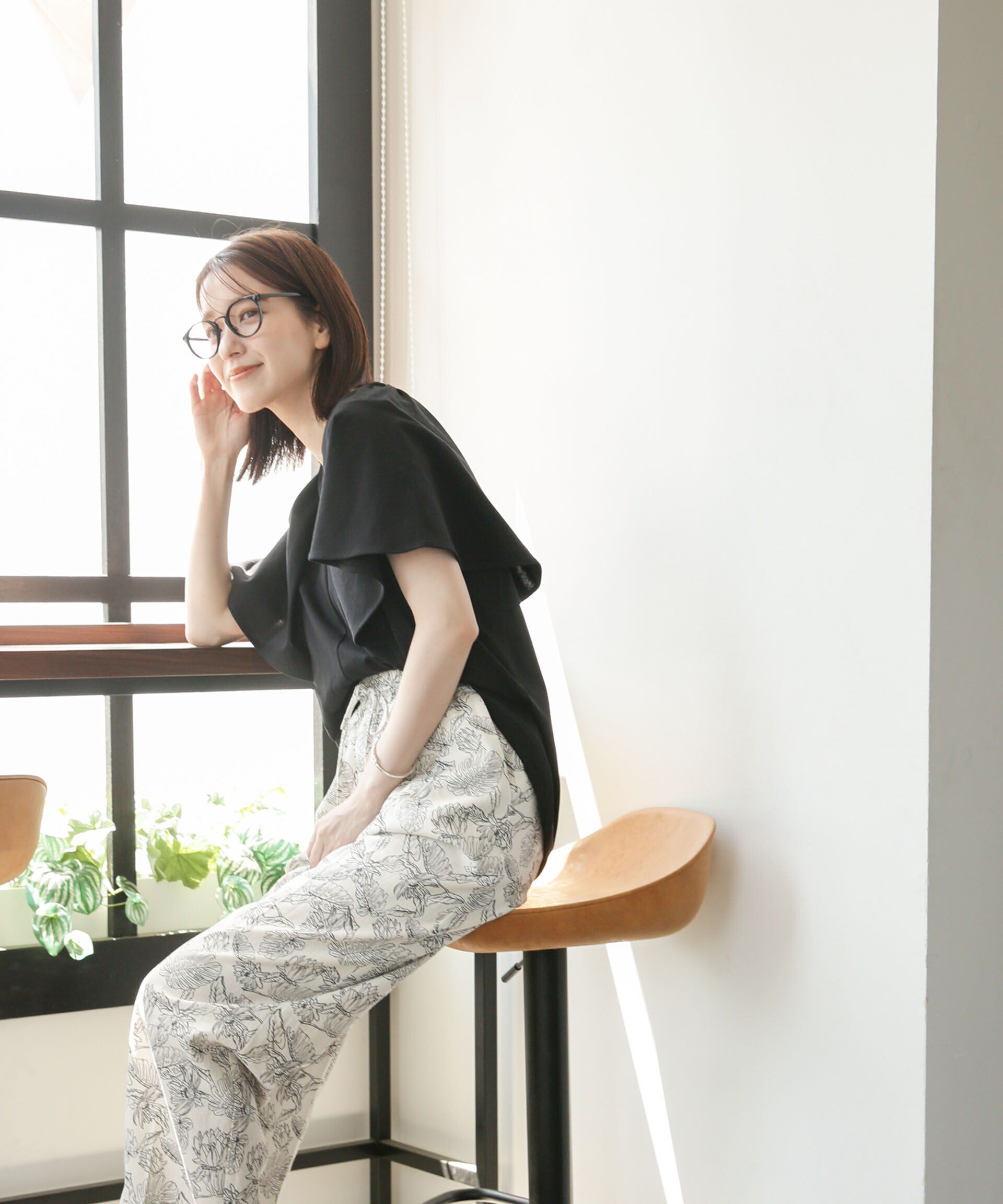 nano･universe「LB.03/Repurフレアスリーブカットトップス」|Tシャツ・カットソー|