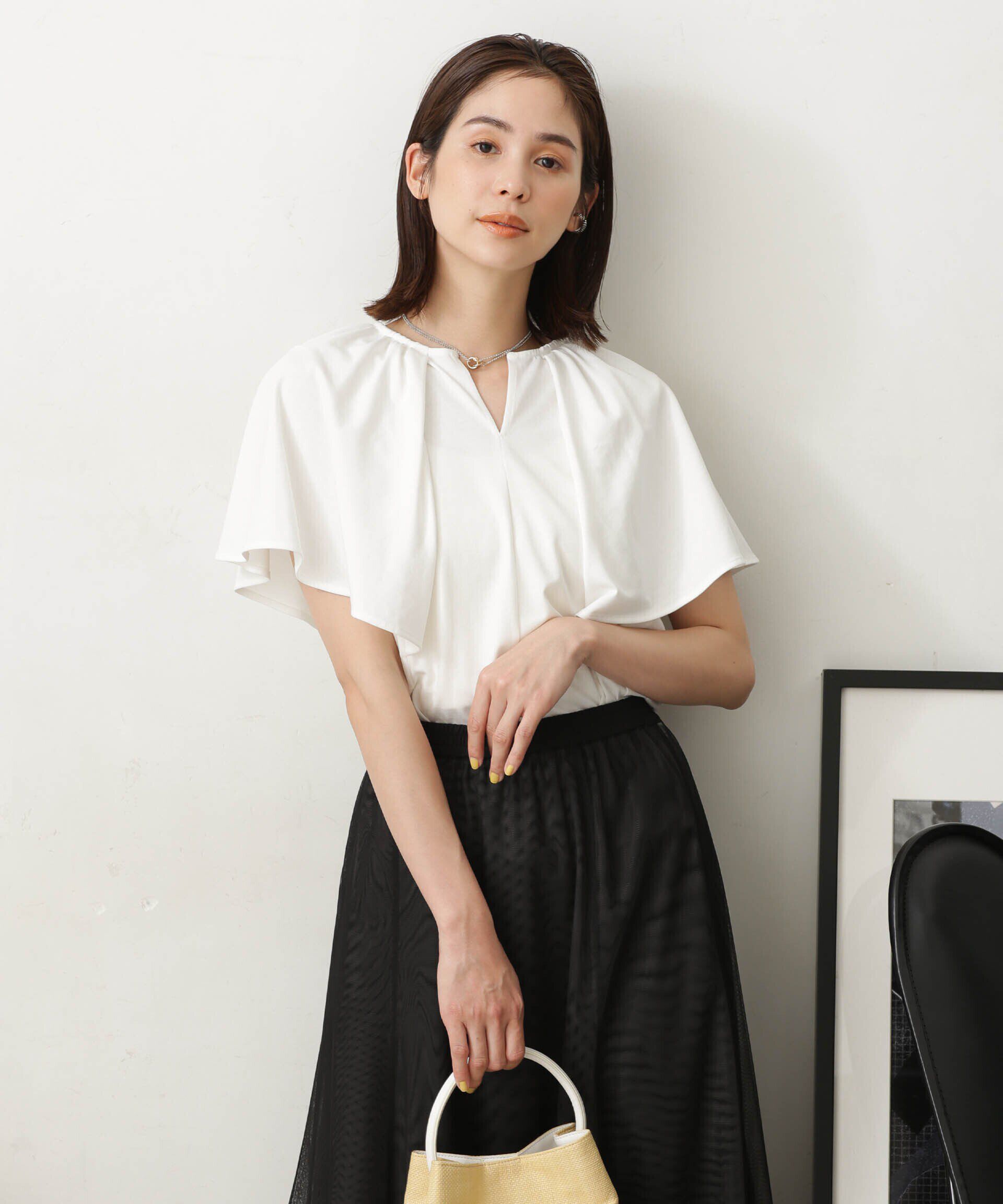 nano･universe「LB.03/Repurフレアスリーブカットトップス」|Tシャツ・カットソー|