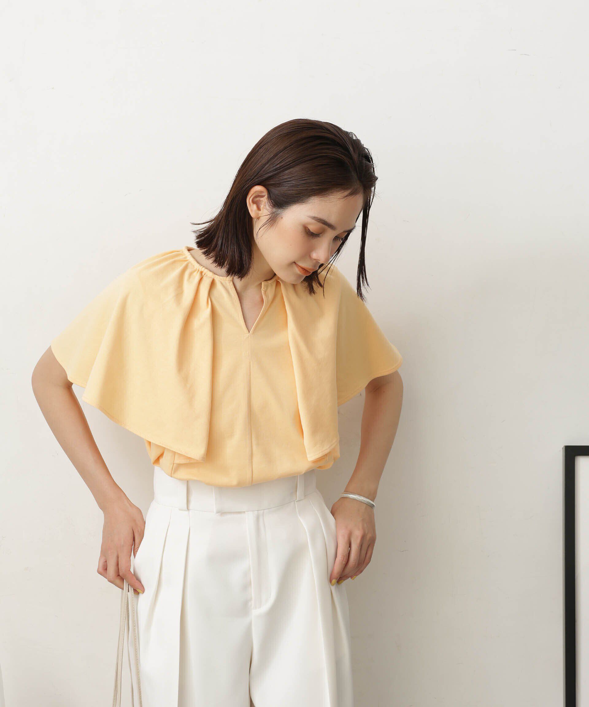 nano･universe「LB.03/Repurフレアスリーブカットトップス」|Tシャツ・カットソー|