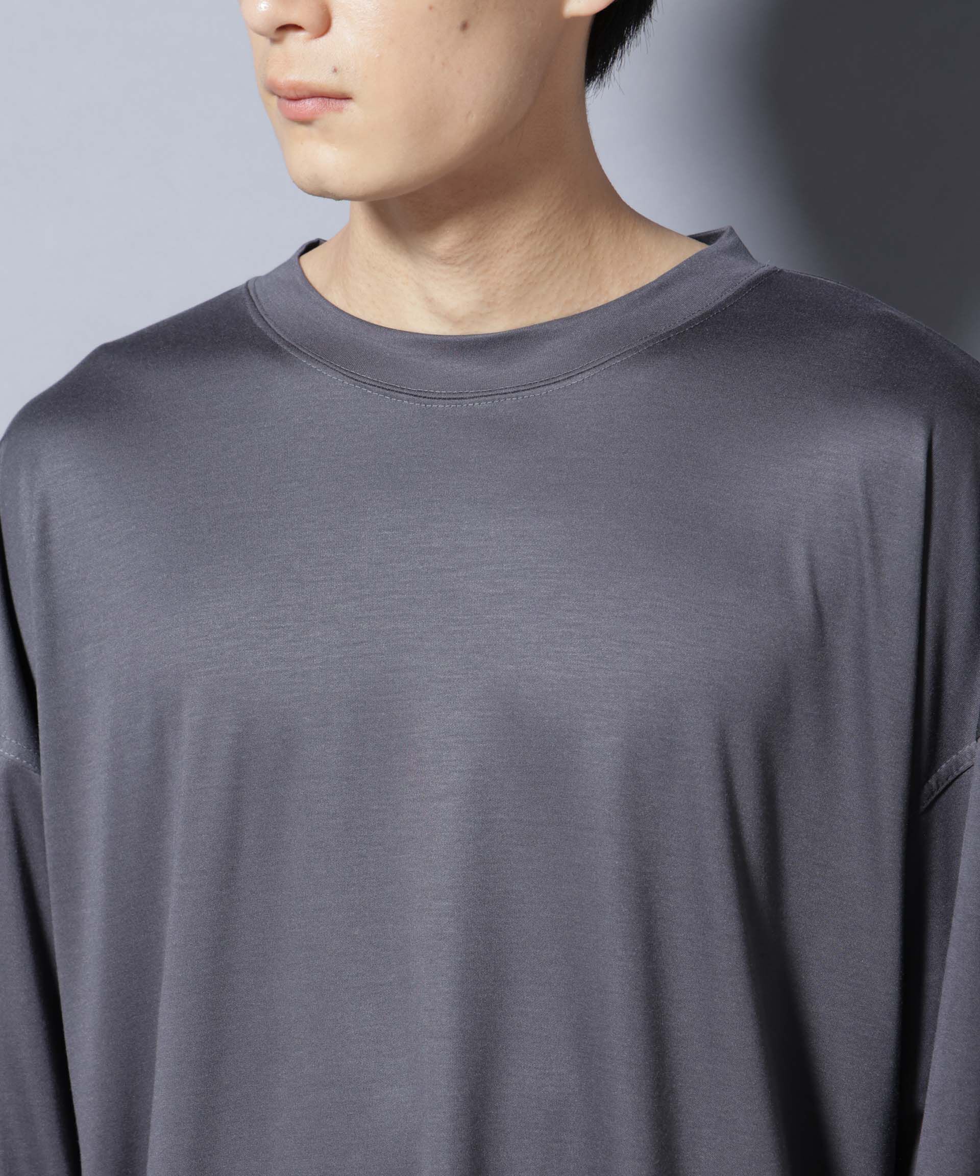 nano･universe「MIYATA&times;NANO JAPAN MADE キュプラ混 Tシャツ 長袖」|Tシャツ・カットソー|