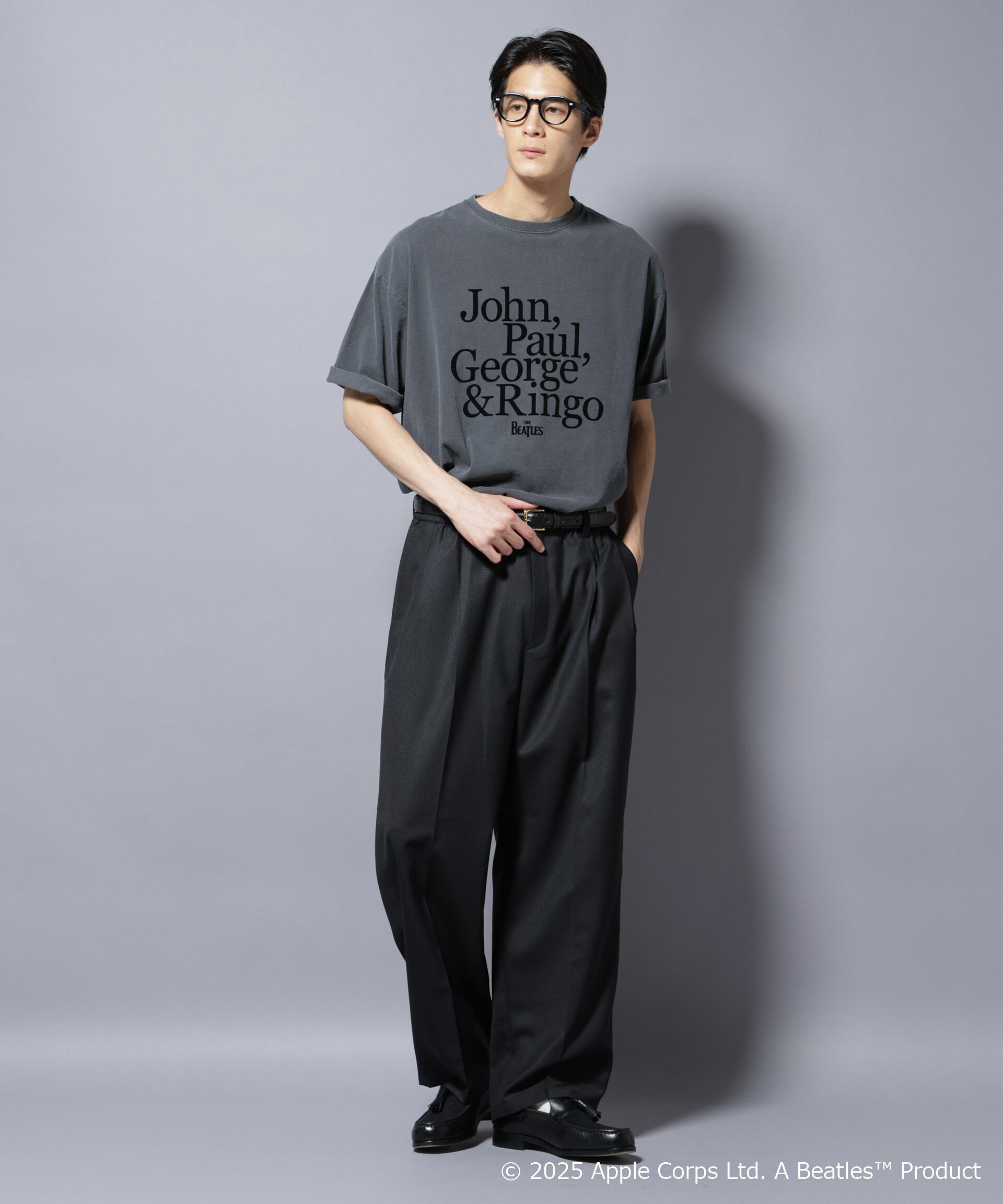 nano･universe「別注GOOD ROCK SPEED BEATLES フロッキープリントTシャツ」|Tシャツ・カットソー|