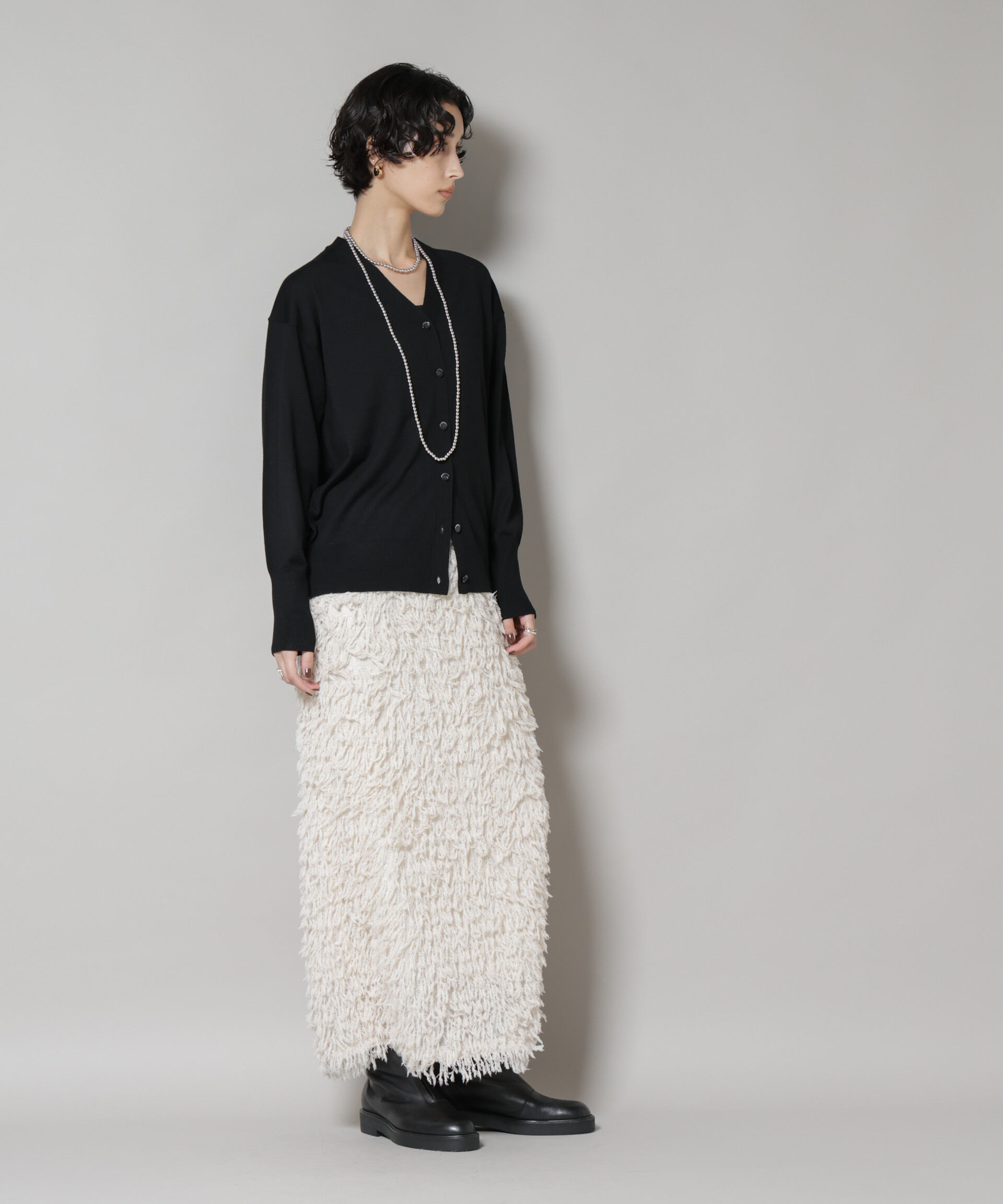 nano･universe「毛玉レスニット2wayカシュクールカーディガン」|ニット・セーター|