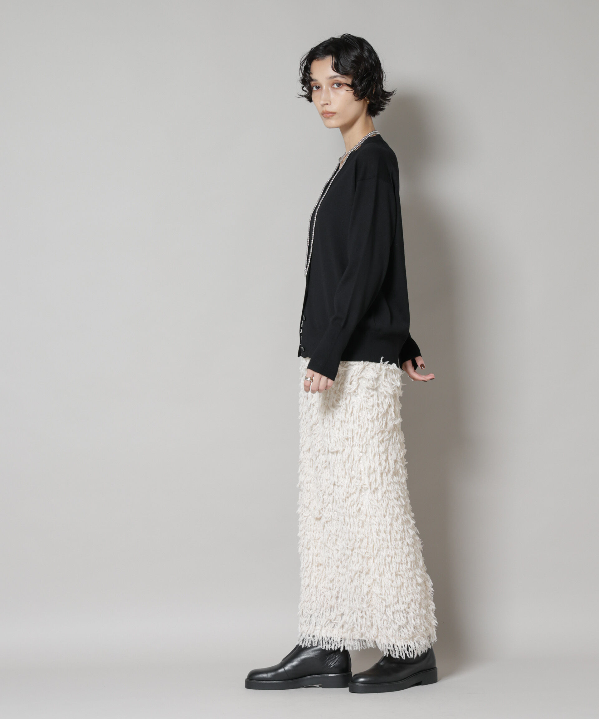 nano･universe「毛玉レスニット2wayカシュクールカーディガン」|ニット・セーター|