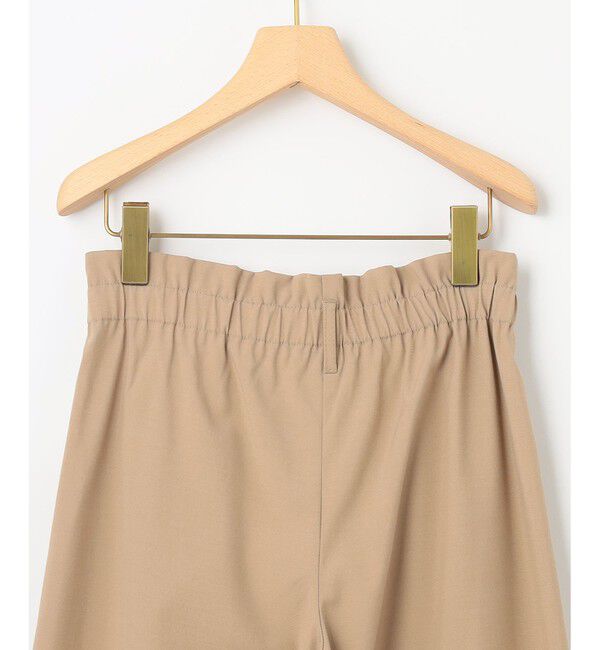 組曲「【ベルト付】リネン混オックスストレッチ キュロットパンツ」|キュロット|