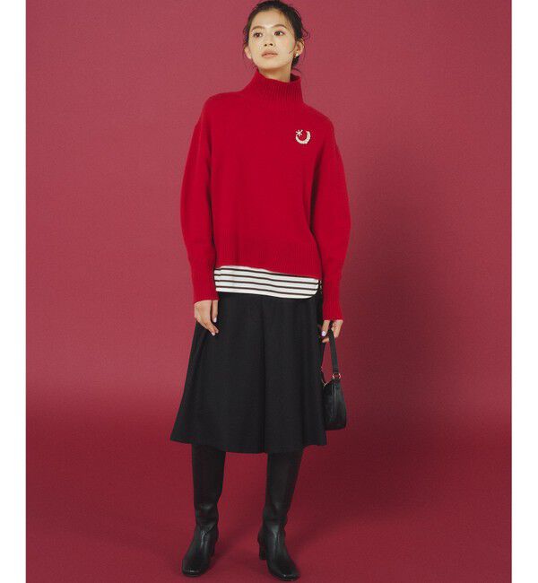 組曲「ウールカシミヤミックス ロールネック ニット」|ニット・セーター|