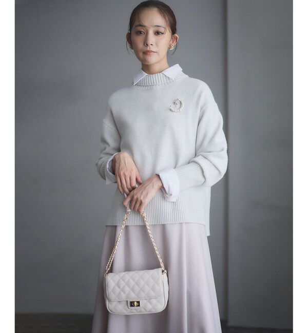 組曲「ウールカシミヤミックス ロールネック ニット」|ニット・セーター|