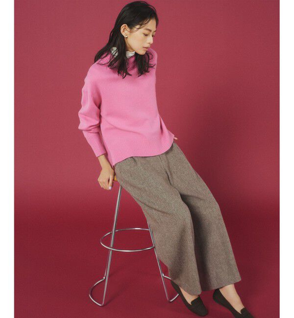 組曲「ウールカシミヤミックス ロールネック ニット」|ニット・セーター|