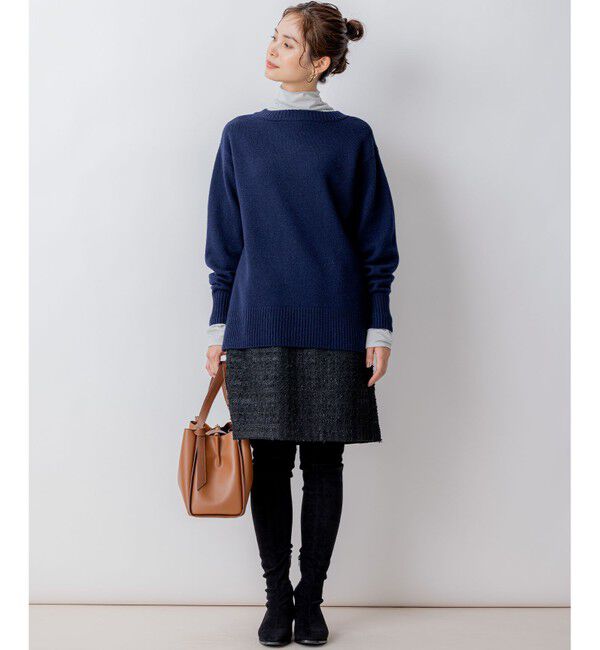 組曲「【WEB限定】ウールカシミヤミックスVネック ニット」|ニット・セーター|