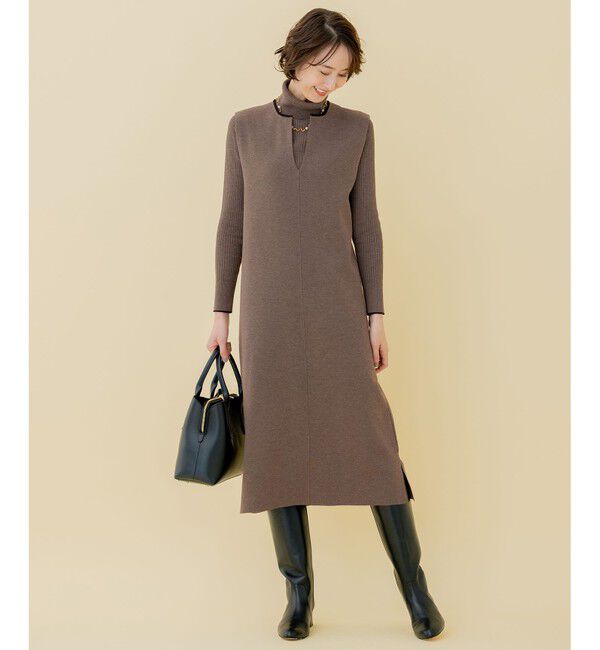 自由区「【WEB限定/セット着用可】セミウーステッド タートルネック」|ニット・セーター|