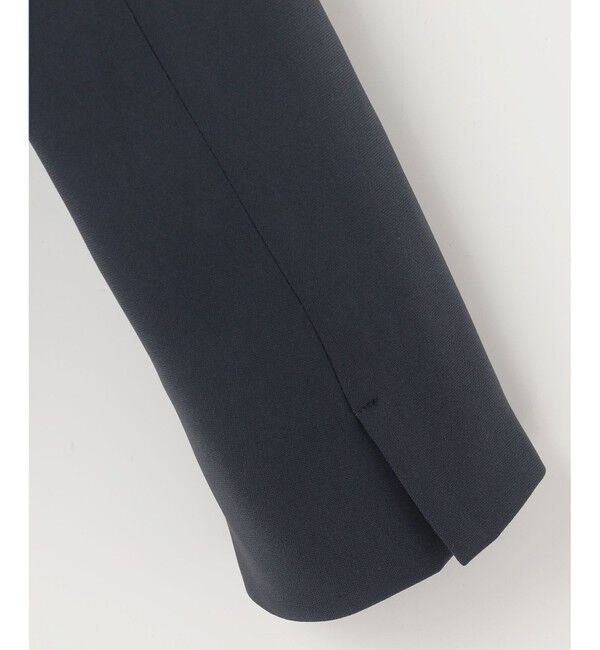 自由区「【セットアップ対応・洗える】トリアセダブルクロスノーカラー ジャケット」|ノーカラージャケット|