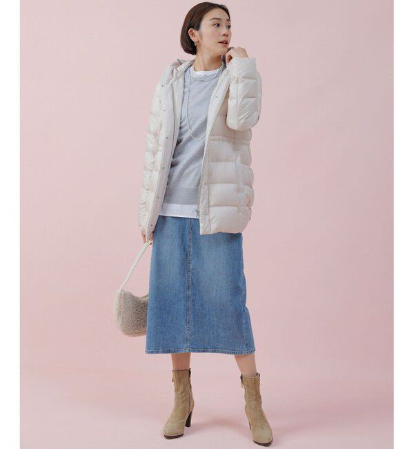 23区「【洗える】シレータフタ ショート ダウンコート」|ダウン|