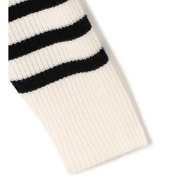 23区「【洗える】ウールカシミヤ パネルボーダー ニット」|ニット・セーター|