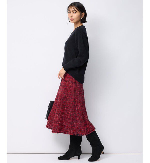 23区「【洗える】ウールカシミヤ Vネック ニット」|ニット・セーター|