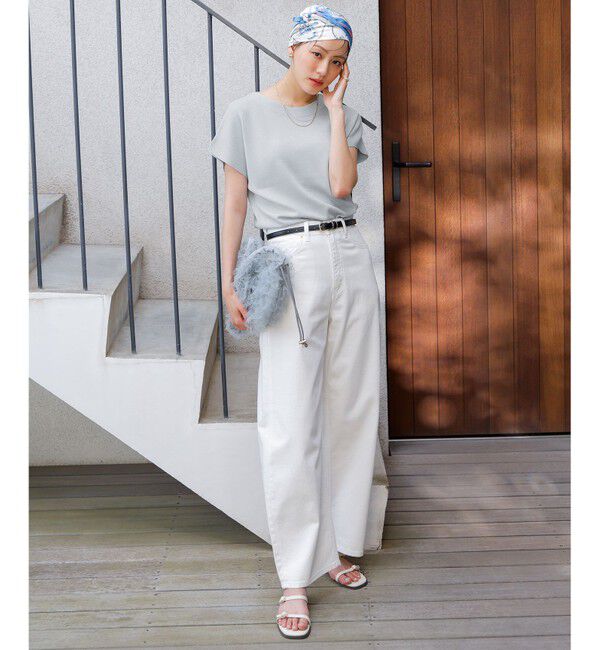 ANY SIS「【美Denimシリーズ】セミカーブワイド デニム」|デニム|