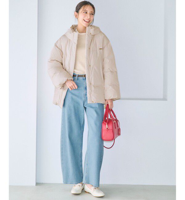 ANY SIS「【美Denimシリーズ】セミカーブワイド デニム」|デニム|