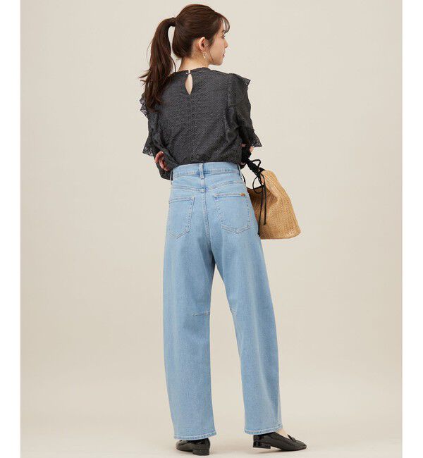 ANY SIS「【美Denimシリーズ】セミカーブワイド デニム」|デニム|