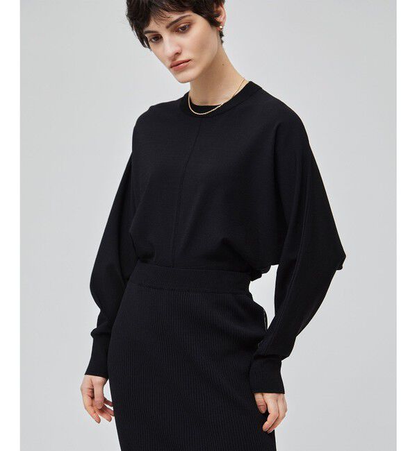 BEIGE,「【洗える】LAURA / ドルマンニット」|ニット・セーター|Black