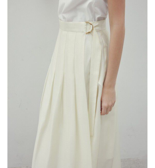 BEIGE,「【洗える】CARINATA / ウエストタックラップスカート」|スカート|