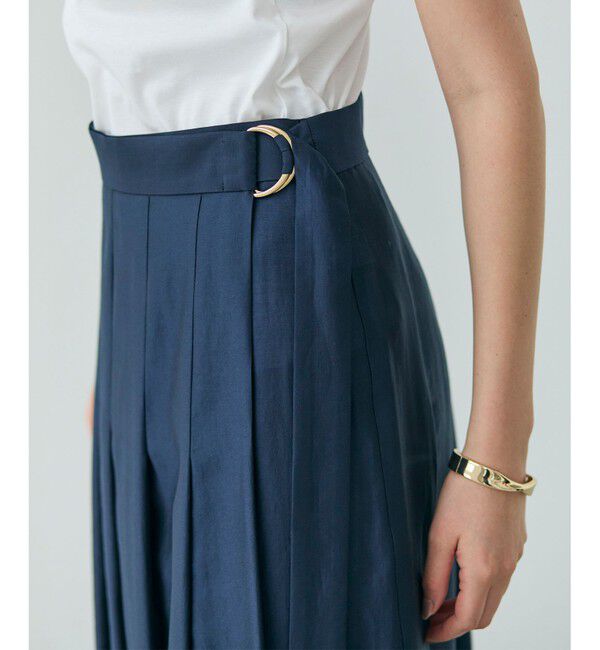 BEIGE,「【洗える】CARINATA / ウエストタックラップスカート」|スカート|