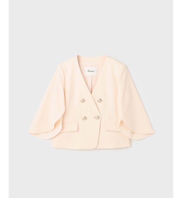 Diagram「ラップスリーブジャケット」|ノーカラージャケット|