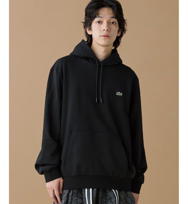 LACOSTE「エッセンシャルスウェットフーディー / パーカー」|パーカー|ブラック
