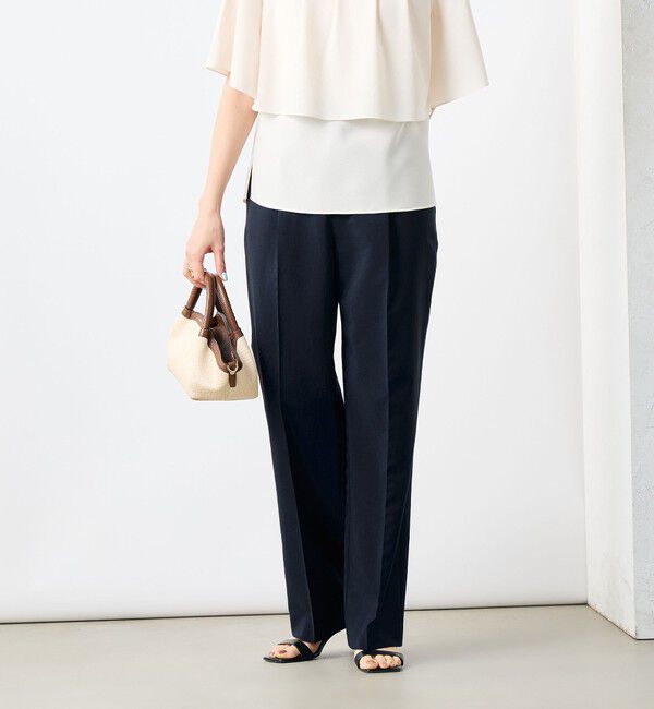 NOLLEY'S「《セットアップ対応》ウォッシャブルドライトロピカルセミワイド美脚パンツ」|その他|