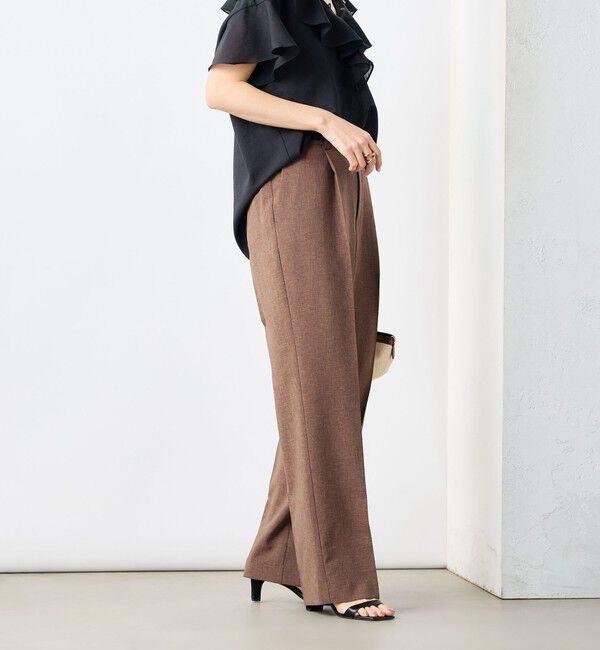 NOLLEY'S「《セットアップ対応》ウォッシャブルドライトロピカルセミワイド美脚パンツ」|その他|