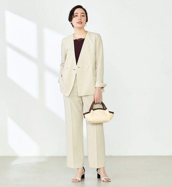 NOLLEY'S「《セットアップ対応》ウォッシャブルドライトロピカルセミワイド美脚パンツ」|その他|