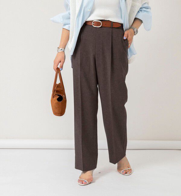 NOLLEY'S「【PR林☆別注カラーあり】ウォッシャブルツイルストレッチ愛されワイドパンツ」|その他|