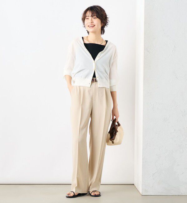 NOLLEY'S「【PR林☆別注カラーあり】ウォッシャブルツイルストレッチ愛されワイドパンツ」|その他|