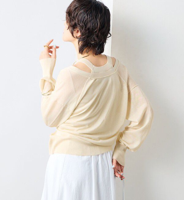 NOLLEY'S sophi「《アンサンブル対応》《手洗い可能》イタリー糸ホルターネックタンクトップ」|タンクトップ|