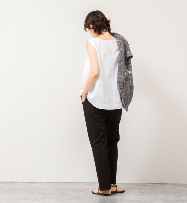 NOLLEY'S「エクセルテックタンブラーノースリーブブラウス」|シャツ・ブラウス|