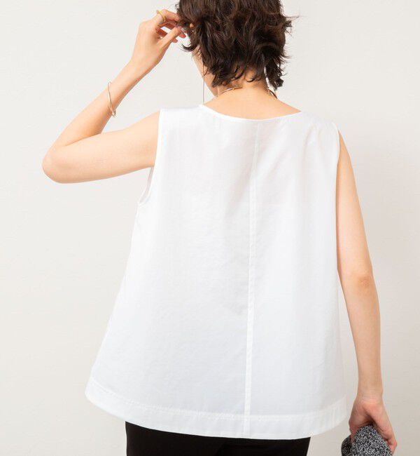 NOLLEY'S「エクセルテックタンブラーノースリーブブラウス」|シャツ・ブラウス|