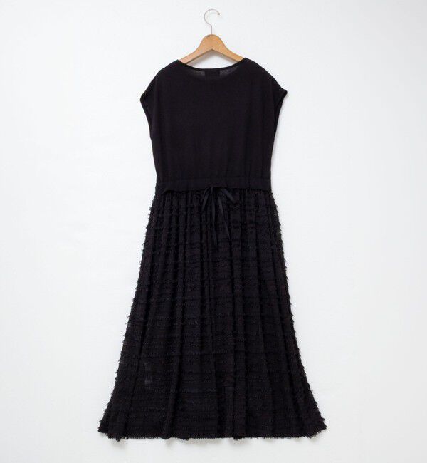 NOLLEY'S「フリンジ生地ニットワンピース」|ワンピース|