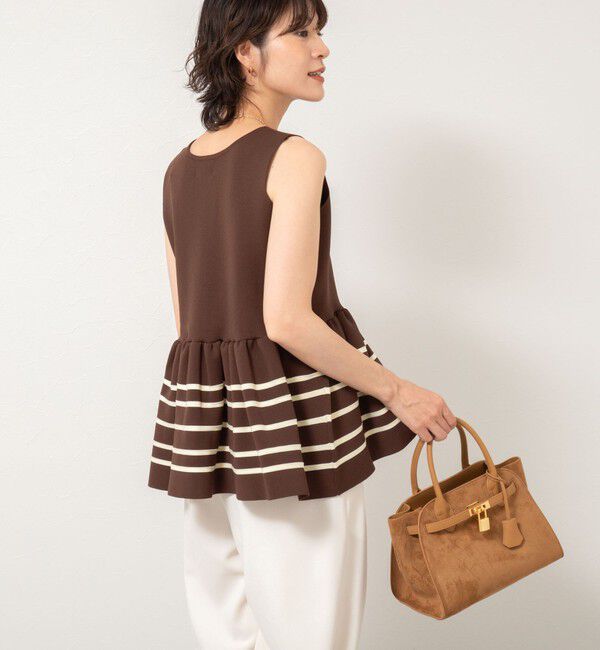 NOLLEY'S「《セットアップ対応》ミラノリブペプラムプルオーバーニット」|ニット・セーター|