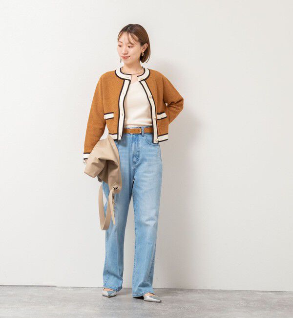 Rie Miller「【RM denim】センタープレスハイウエストパンツ」|デニム|