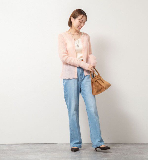 Rie Miller「【RM denim】センタープレスハイウエストパンツ」|デニム|