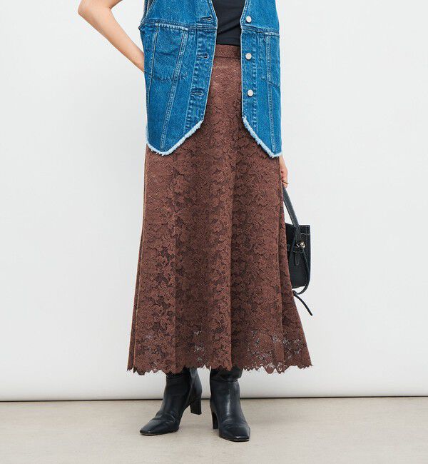 NOLLEY'S「ウォッシャブルレースマーメイドスカート」|スカート|