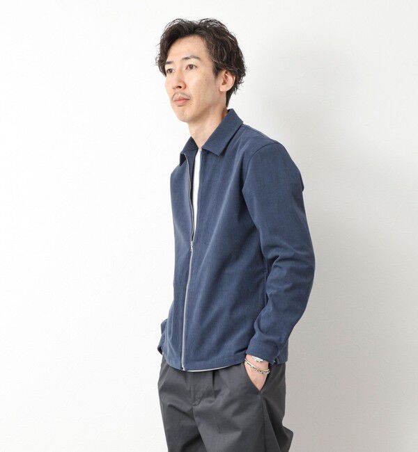 NOLLEY'S goodman「《セットアップ対応》ストレッチコーデュロイ ストレッチ ジップシャツ ブルゾン 25AW」|ブルゾン・スタジャン|