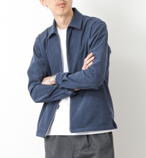 NOLLEY'S goodman「《セットアップ対応》ストレッチコーデュロイ ストレッチ ジップシャツ ブルゾン 25AW」|ブルゾン・スタジャン|