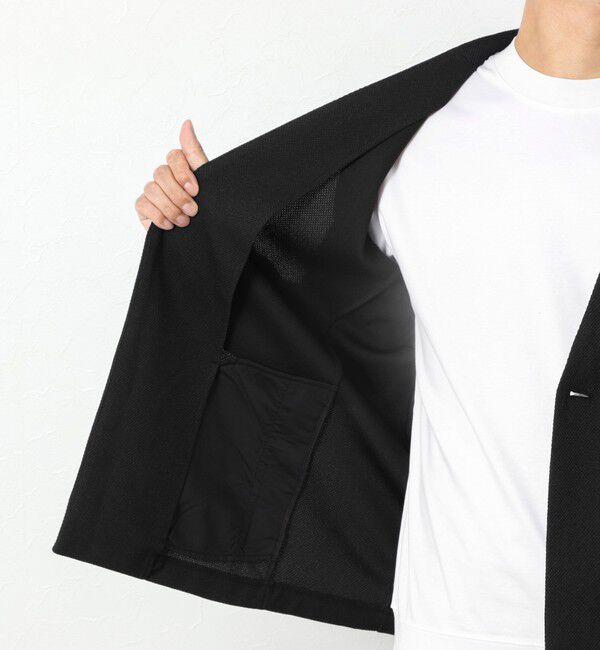 NOLLEY'S goodman「《ビジカジ/セットアップ対応》【尾州】先染めウォッシャブルノーカラーカーディガンジャケット 25AW」|ノーカラージャケット|