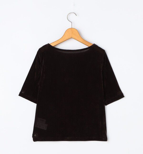 NOLLEY'S「フロッキーチュールボートネックプルオーバーカットソー」|Tシャツ・カットソー|