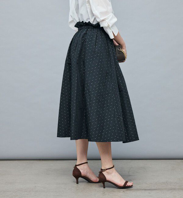 NOLLEY'S sophi「ウォッシャブルラメジャガードフレアスカート」|スカート|