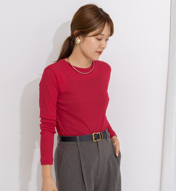 NOLLEY'S sophi「シアー配色トリミングロンT」|Tシャツ・カットソー|