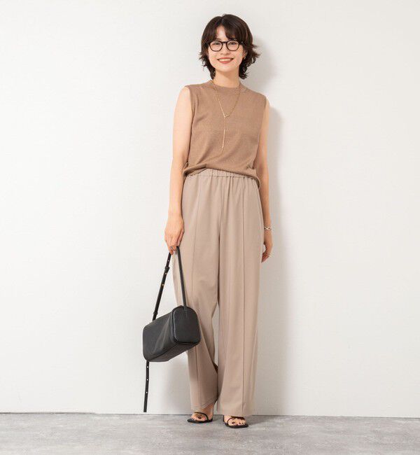 NOLLEY'S sophi「《アンサンブル対応》《手洗い可能》W混ラメハイネックプルオーバーニット」|ニット・セーター|