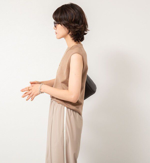 NOLLEY'S sophi「《アンサンブル対応》《手洗い可能》W混ラメハイネックプルオーバーニット」|ニット・セーター|