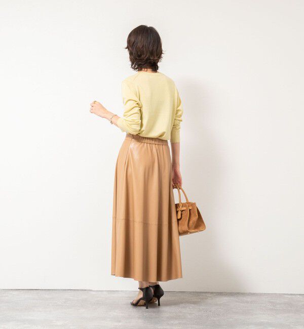 NOLLEY'S sophi「《アンサンブル対応》《手洗い可能》W混ラメクルーネックカーディガン」|カーディガン|