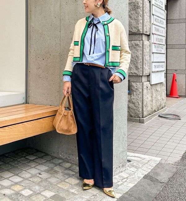 NOLLEY'S「《セットアップ対応》ウォッシャブルウール調セミワイドパンツ」|その他|